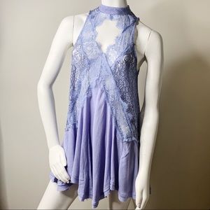 Free people purple lace dress